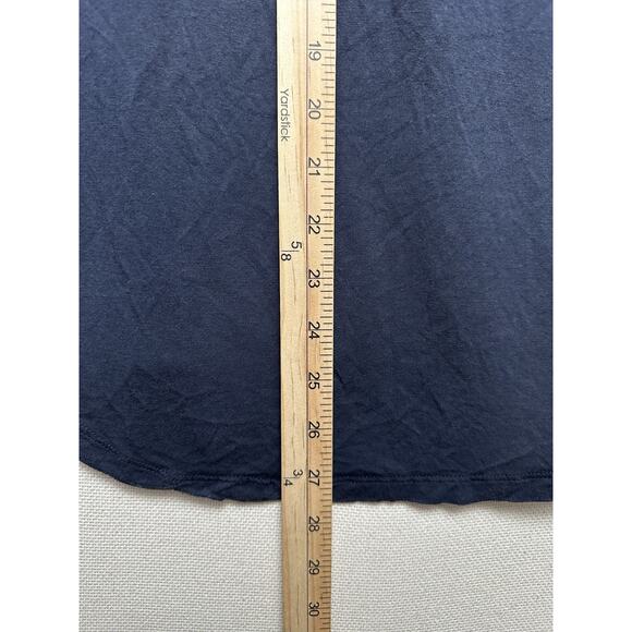 Michael Kors Women’s Sz L Navy Orange Striped Top Long Sleeve V-Neck - Picture 15 of 15